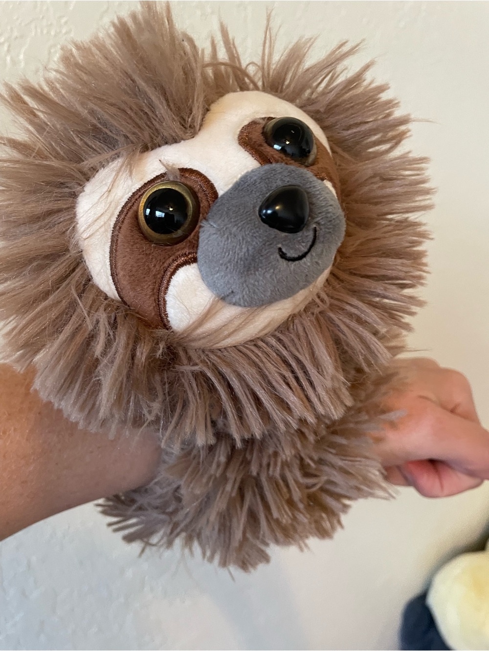 Slapstix Sloth slap bracelet plushie toy NWT